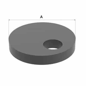 Weldkar Massa aansluiting diameter 100 mm tbv Lastafel | Lastafel toebehoren | Diameter (A): 100 mm | Tafel diameter: 28 mm