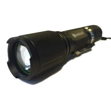 LED zaklamp instelbaar - Power Torch 500 Lumen | Krachtige zaklamp met oplaadbare batterij en 2 opladers voor gebruik binnen en voor in de auto | LED: CREE Q4 | levensduur >100.000 uur | Webshop