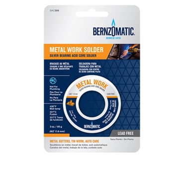 Bernzomatic Soldeertin 1.6mm Acid core - Worthington - solderen - hardsolderen - soldeerbenodigdheden - Flux - soldeerdraad - toevoegmateriaal