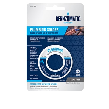 Bernzomatic Soldeertin 1.6mm 85gr 'Solid core' - Lood vrij - Worthington - solderen - hardsolderen - soldeerbenodigdheden - Flux - soldeerdraad