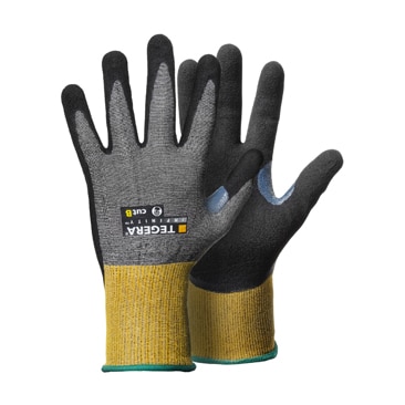 Tegera Snijbestendige handschoen klasse B 8805R | Behendige en duurzame handschoen voor vochtige omgevingen | Coating mix van nitrielschuim en aqua PU | DMF-vrij & huidvriendelijk