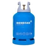 Gasfles propaan Benegas Comfort Steel (EasyBlue) 9.5 kg | Lichtgewicht stalen gasfles | Statiegeldsysteem | Propaan gasfles camping, camper, BBQ, verwarmen