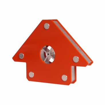 Lashoek magneet rood | 6 stuks | Hoek 45, 90 en 135 graden |  85 x 78 mm | Trekkracht 18.2 kg | Laskar nr.: 255803306