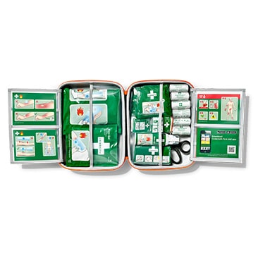 Cederroth First Aid Burn kit. Eerste hulp bij verbrandingen, eenvoudig met duidelijke instructies, voor werkplekken. Cedderroth nr.: 51011013